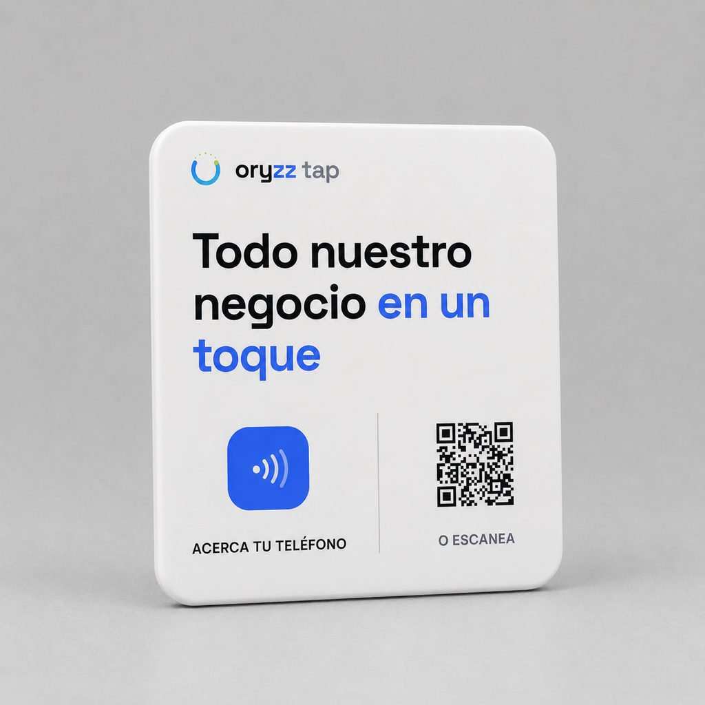 Placa NFC Oryzz Pro en color blanco