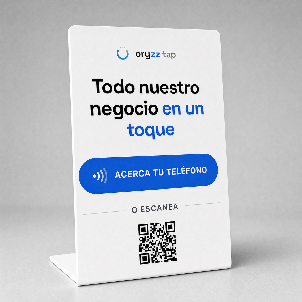 Stand NFC Oryzz Pro en color blanco