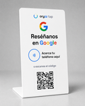 Stand NFC Oryzz Tap para reseñas de Google en color blanco